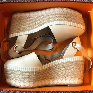 Tory Burch Dandy Espadrille Wedge, Size 8.5